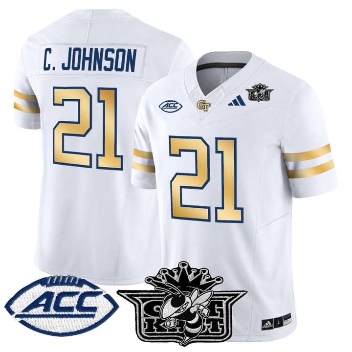 Calvin Johnson Jersey #21 Outkast Georgia Tech Yellow Jackets 2025