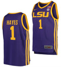 Cam Hayes Jersey LSU Tigers College Basketball Purple #1