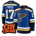 Cam Fowler Jersey #17 St. Louis Blues Ozzy Osbourne Patch Stitched