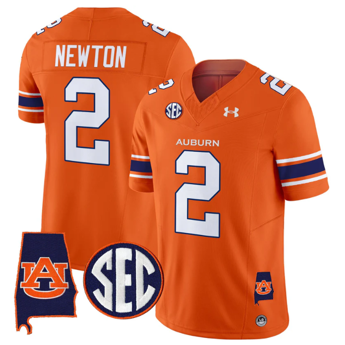 Cam Newton Jersey #2 Auburn Tigers 2025 Alabama Patch Stitched