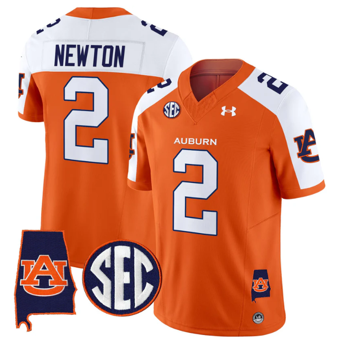 Cam Newton Jersey #2 Auburn Tigers 2025 Alabama Patch Stitched