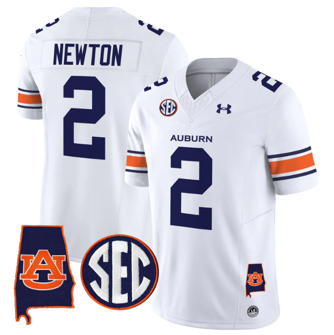 Cam Newton Jersey #2 Auburn Tigers 2025 Alabama Patch Stitched
