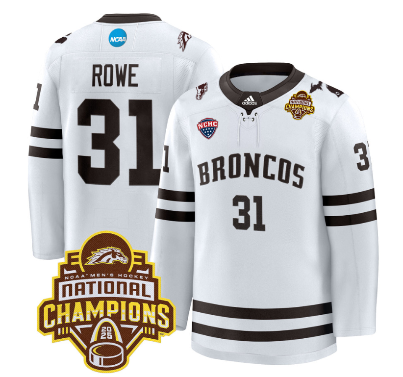 Cameron Rowe Jersey #31 Western Michigan Broncos 2025 National Champions Patch Premium Stitched