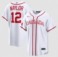Canada Baseball #12 Josh Naylor Jersey White 2026 World Baseball Classic Home Stadium Stitched