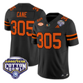 Cane Jersey #305 Miami Hurricanes 2025 Cotton Bowl Patch Stitched