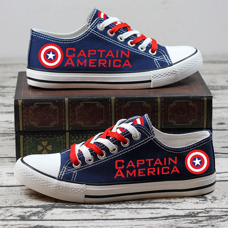 Captain-America Sport Sneakers Shoes For Men Women Fans