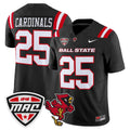 Cardinals Jersey #25 Ball State Cardinals 2025 Limited Stitched