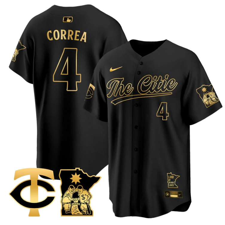 Carlos Correa Jersey #4 Minnesota Twins 2025 City Connect Concept Stitched
