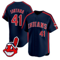 Carlos Santana Jersey #41 Cleveland Indians Ricky Wild Thing Vaughn