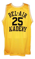 Carlton Banks Jersey #25 Bel-Air Academy Basketball New Sewn Yellow