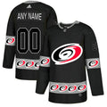Carolina Hurricanes Custom Black Team Logos Fashion Jersey Stitched