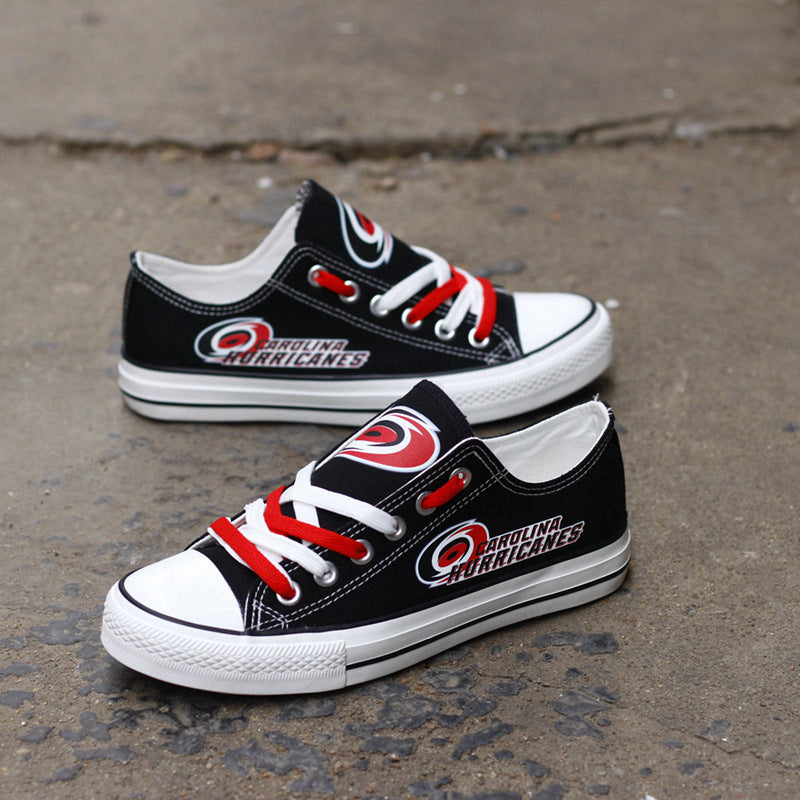 Carolina Hurricanes Low Top Canvas Sport Sneakers Shoes For Men Women Fans