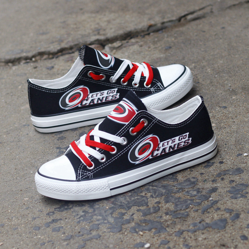 Carolina Hurricanes Low Top Canvas Sport Sneakers Shoes For Men Women Fans