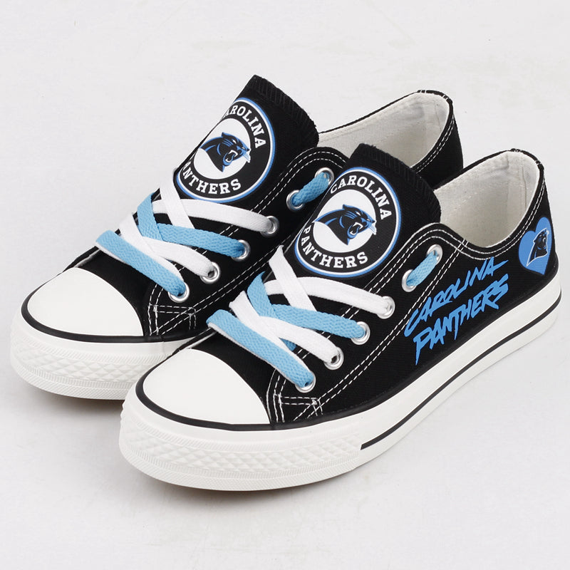 Carolina Panthers Low Top Canvas Sport Sneakers Shoes For Men Women Fans