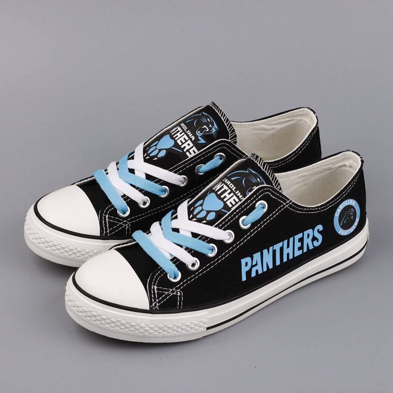 Carolina Panthers Low Top Canvas Sport Sneakers Shoes For Men Women Fans