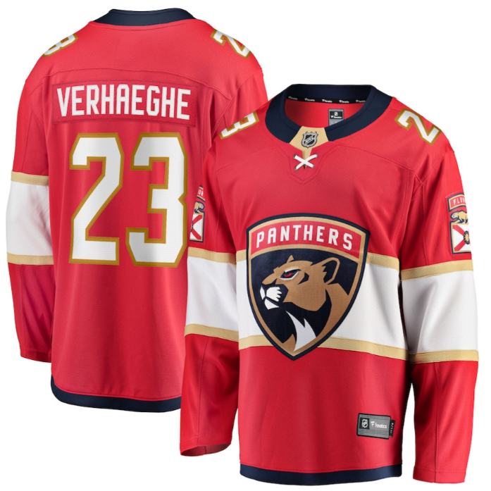 Carter Verhaeghe 23 Florida Panthers 2025 Breakaway Player Men Jersey