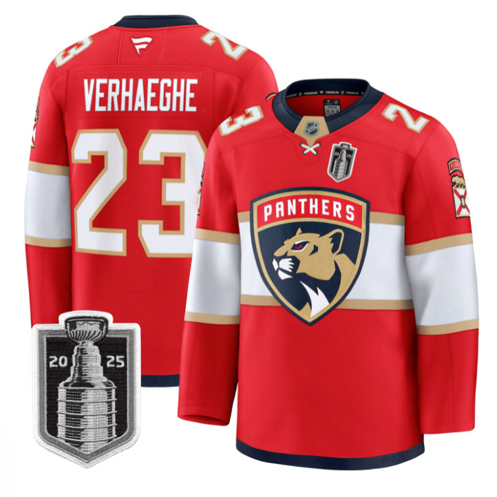 Carter Verhaeghe Jersey #23 Florida Panthers 2025 Stanley Cup Final Stitched Blue