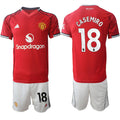 Casemiro Jersey #18 Manchester United Red Home 2025-26 Soccer Suit