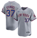 Casey Stengel #37 New York Mets Grey Jersey - All Stitched