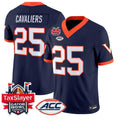 Cavaliers Jersey #25 Virginia Cavaliers 1995 Throwbacks Gator Bowl Stitched