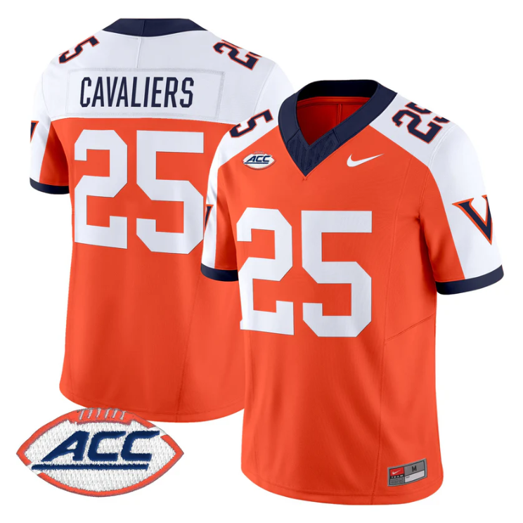 Cavaliers Jersey #25 Virginia Cavaliers 1995 Throwbacks Stitched