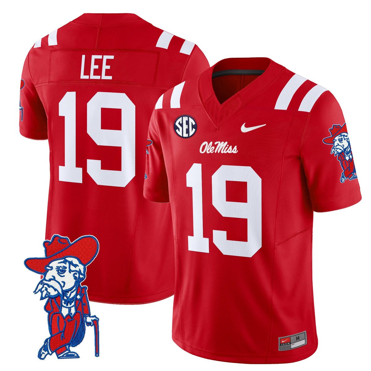 Cayden Lee Jersey #19 Ole Miss Rebels 2025 Limited V2 Stitched