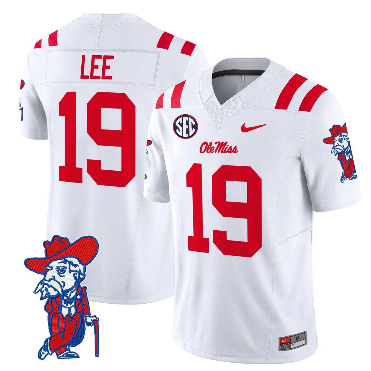 Cayden Lee Jersey #19 Ole Miss Rebels 2025 Limited V2 Stitched