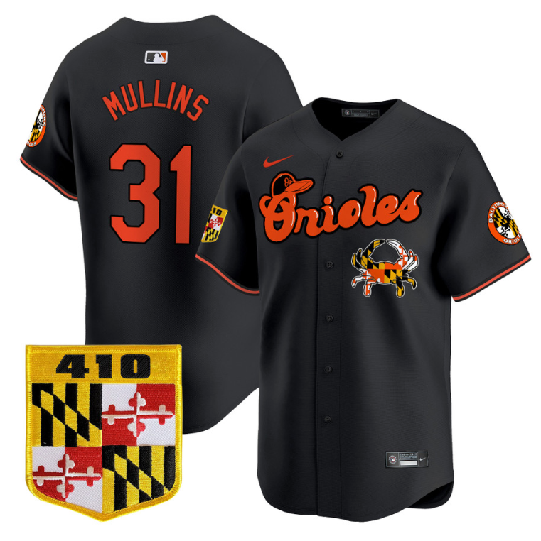 Cedric Mullins Jersey #31 Baltimore Orioles 410 & Chesapeake Crab Patch Limited Stitched