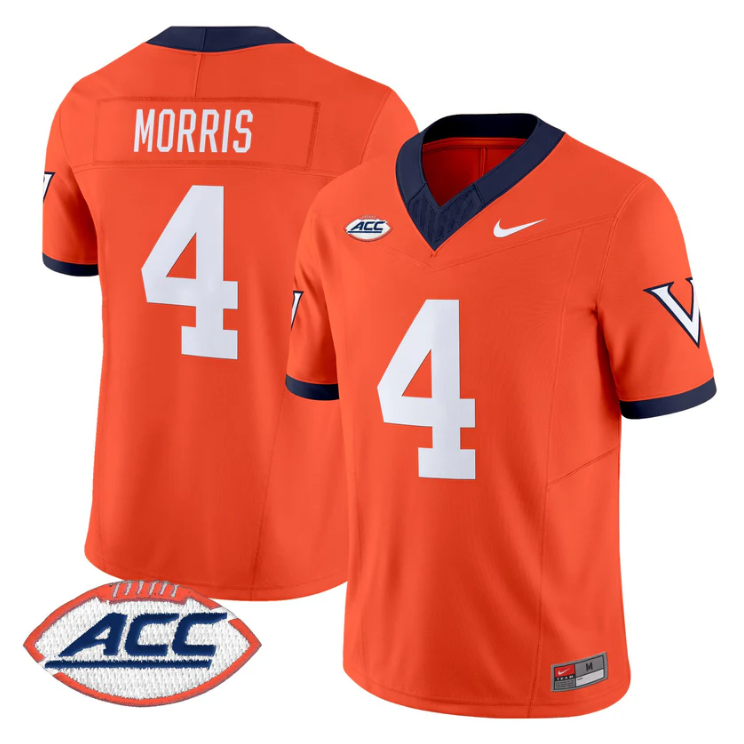Chandler Morris Jersey #4 Virginia Cavaliers 1995 Throwbacks Stitched