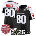 Charlie Becker Jersey #80 Hoosiers 2025 National Champions 2026 Patch Stitched