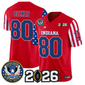 Charlie Becker Jersey #80 Indiana Hoosiers America 250 Edition 2026 CFP Stitched