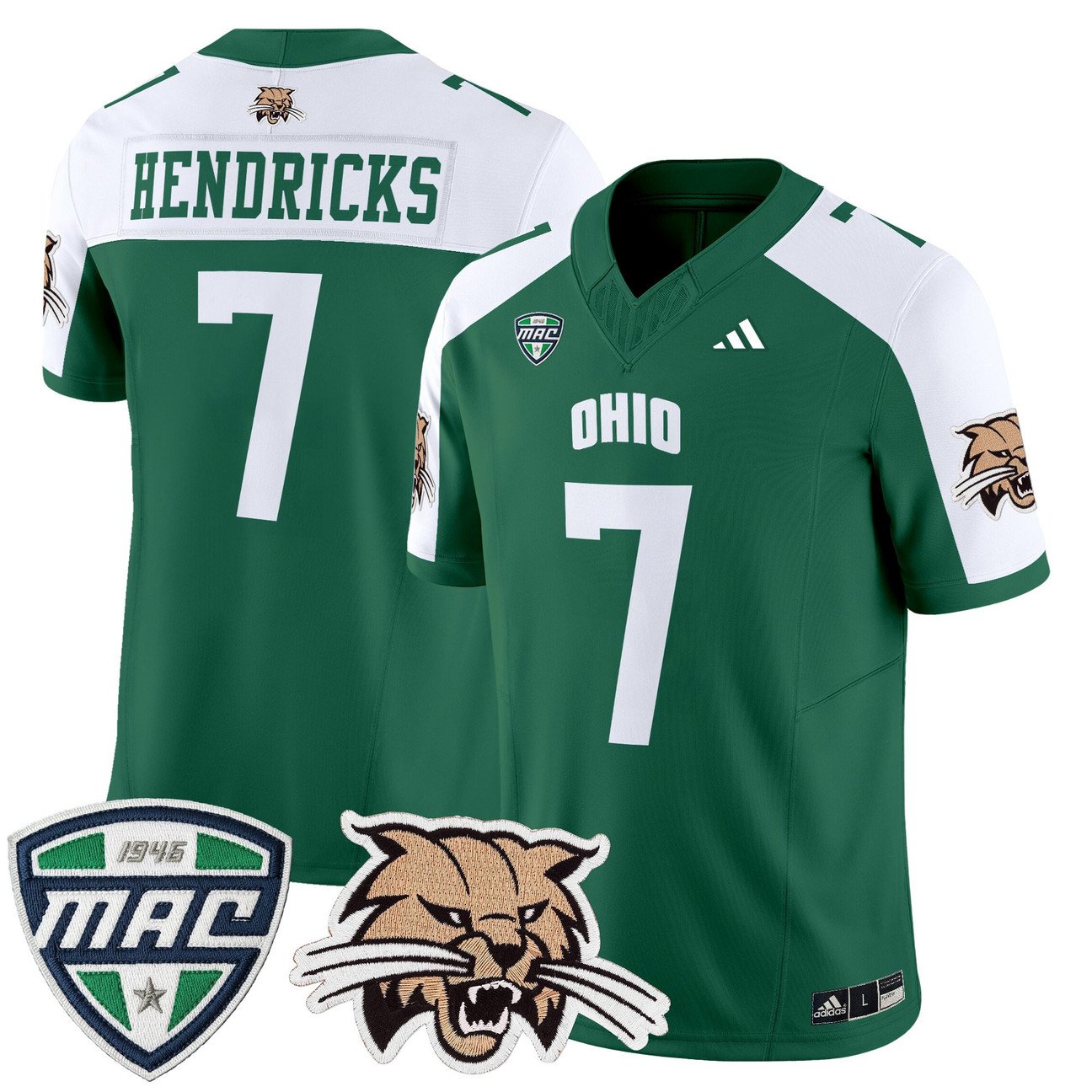 Chase Hendricks Jersey #7 Ohio Bobcats 2025 Vapor Limited Stitched