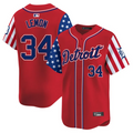 Chet Lemon Jersey #34 Detroit Tigers 2025 Memorial Day Vapor Premier Limited Stitched