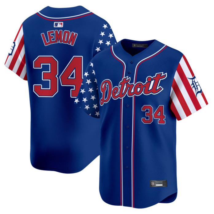 Chet Lemon Jersey #34 Detroit Tigers 2025 Memorial Day Vapor Premier Limited Stitched