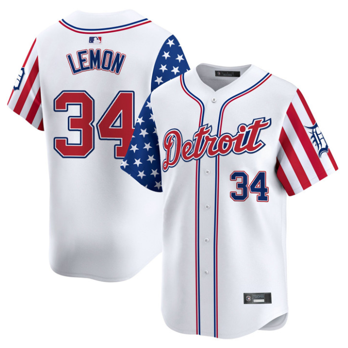 Chet Lemon Jersey #34 Detroit Tigers 2025 Memorial Day Vapor Premier Limited Stitched