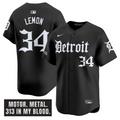 Chet Lemon Jersey #34 Detroit Tigers Motor Gothic Edition Vapor Limited Stitched