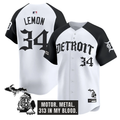 Chet Lemon Jersey #34 Detroit Tigers Old English Edition Stitched
