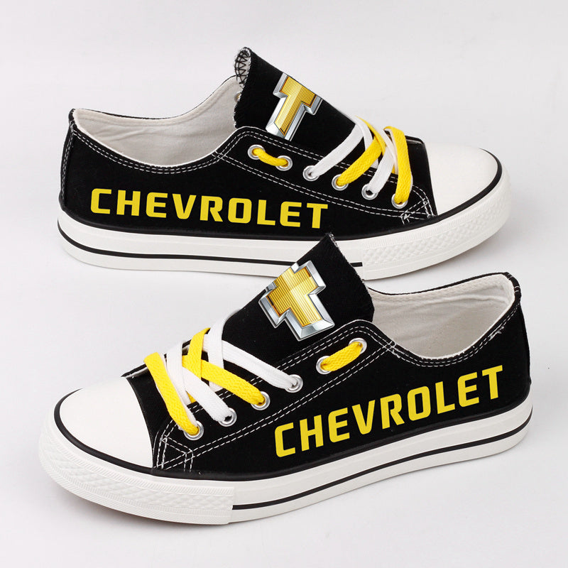 Chevrolet Canvas Sneakers Shoes For Men Women Fans