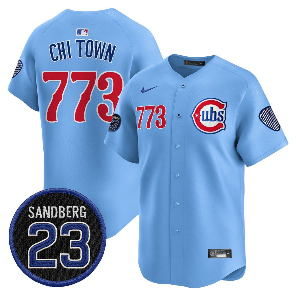 Chi Town Jersey #773 Chicago Cubs Ryne Sandberg Tribute Stitched