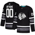 Chicago Blackhawks Black 2019 NHL All-Star Game Parley Custom Jersey Stitched