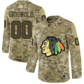 Chicago Blackhawks Camo Customized  Jersey Stitched