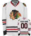 Chicago Blackhawks Customized White Jersey Stitched
