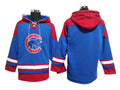 Chicago Cubs Blue Ageless Must-Have Lace-Up Pullover Hoodie