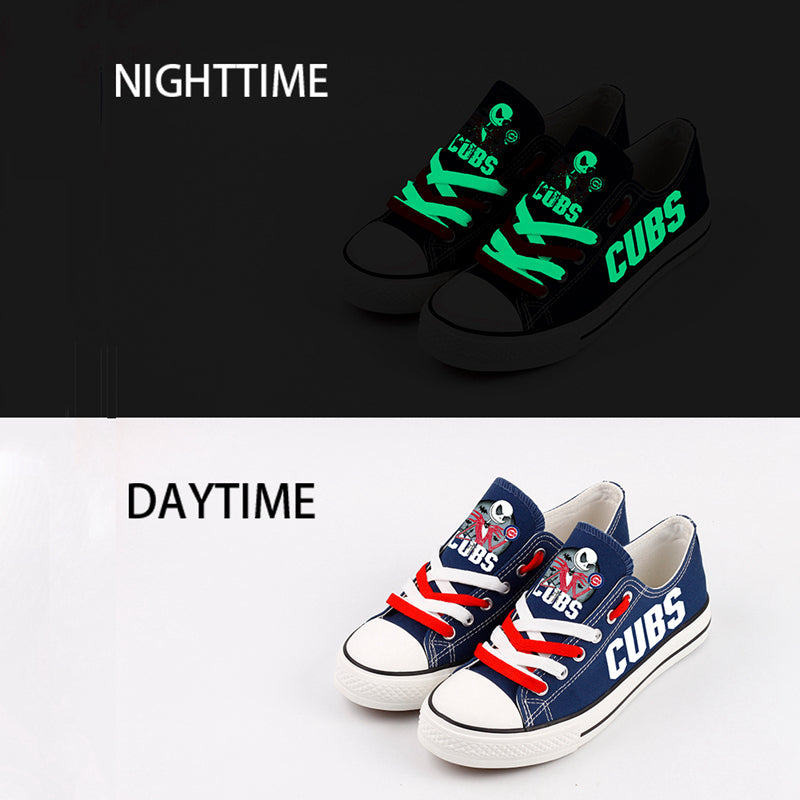 Chicago Cubs Limited Print Low Top Canvas Shoes Sport Sneakers For Men Women Fans