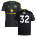 Chido Obi 32 Manchester United 2025-26 Third Match Jersey – Black