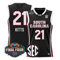 Chloe Kitts Jersey #21 South Carolina 2026 Final Four Stitched Black