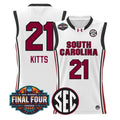 Chloe Kitts Jersey #21 South Carolina 2026 Final Four Stitched White