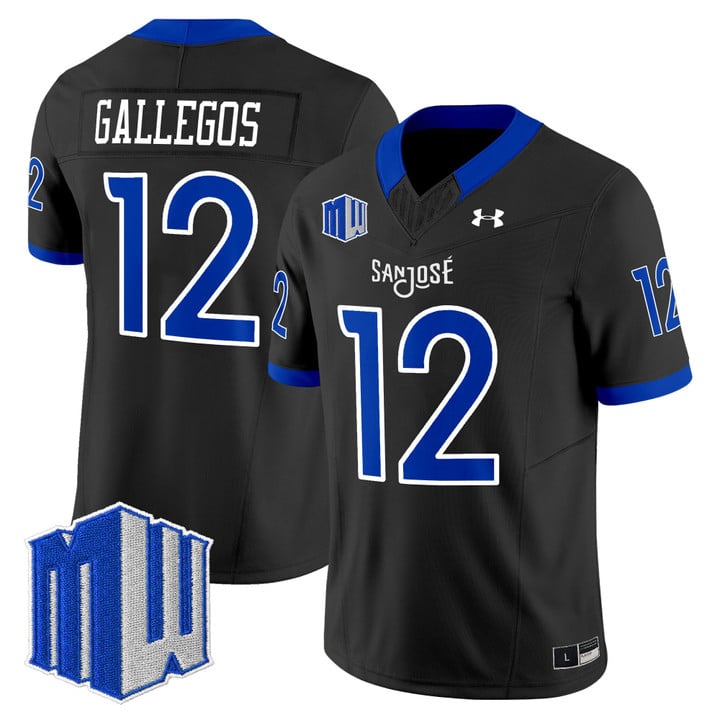 Chon Gallegos Jersey #12 San José State Spartans 2025 Limited Stitched