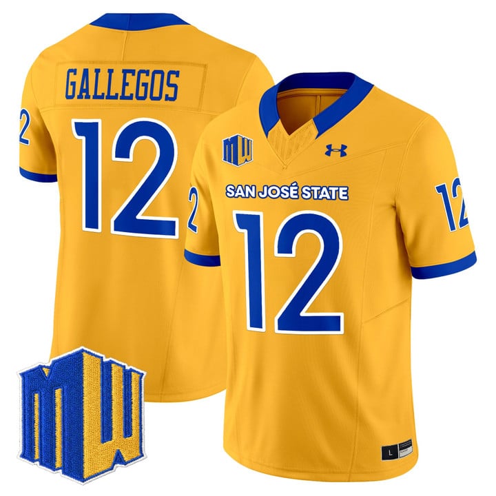 Chon Gallegos Jersey #12 San José State Spartans 2025 Limited Stitched