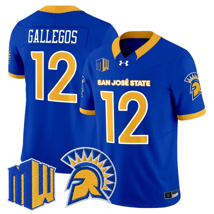 Chon Gallegos Jersey #12 San José State Spartans 2025 Limited Stitched